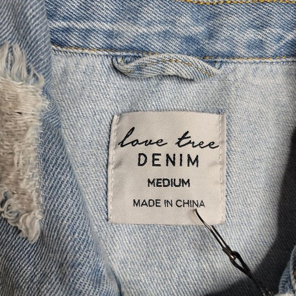 Love Tree NWT custom Naruto denim jacket size medium anime - Picture 4 of 5